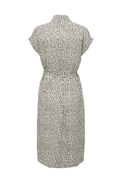 Only Vestido Midi Camisero Blanco Clearance