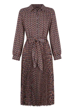 Cortefiel Vestido Midi Camisero Multicolor Clearance