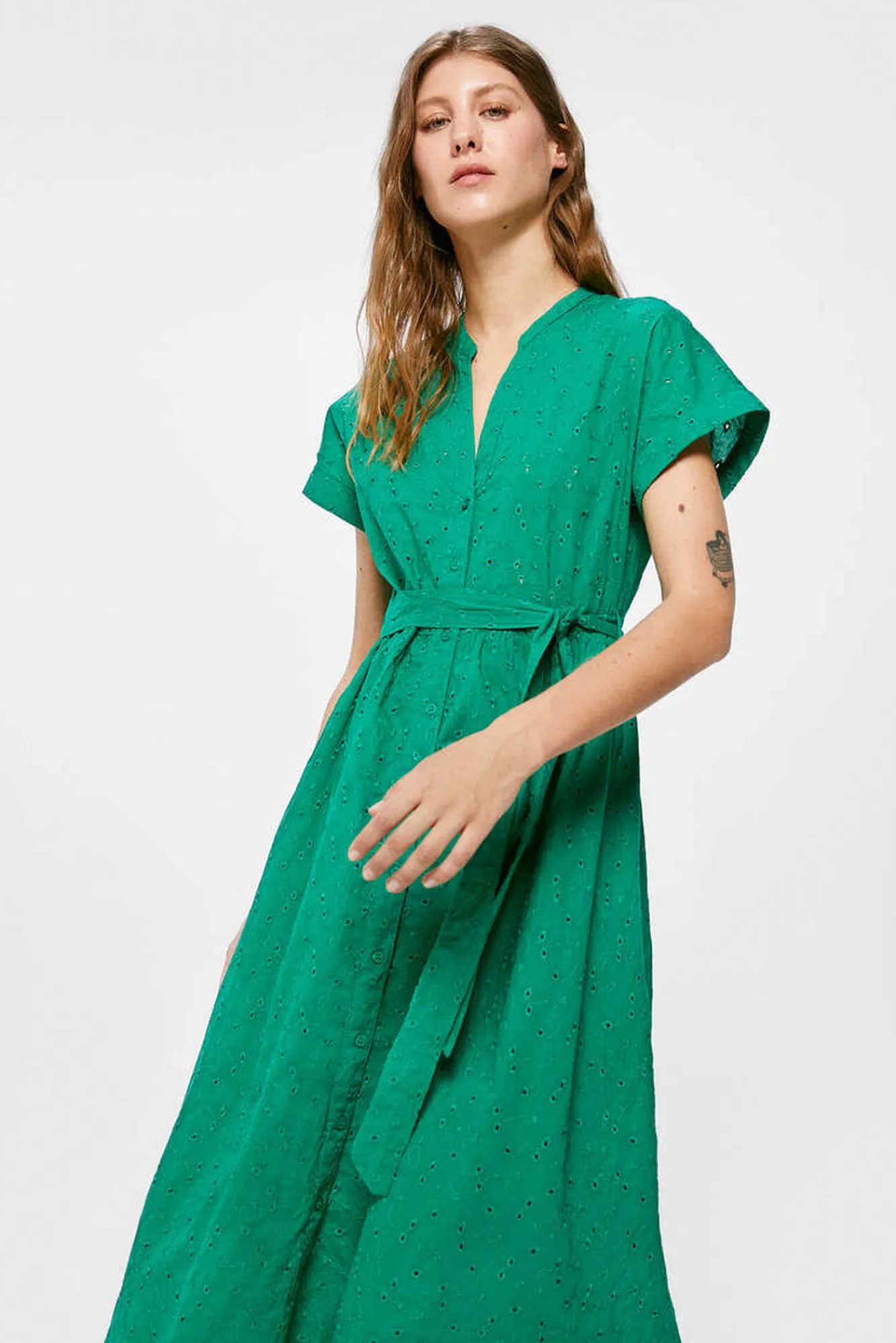 * Vestido Midi Camisero Shiffly Botella Discount