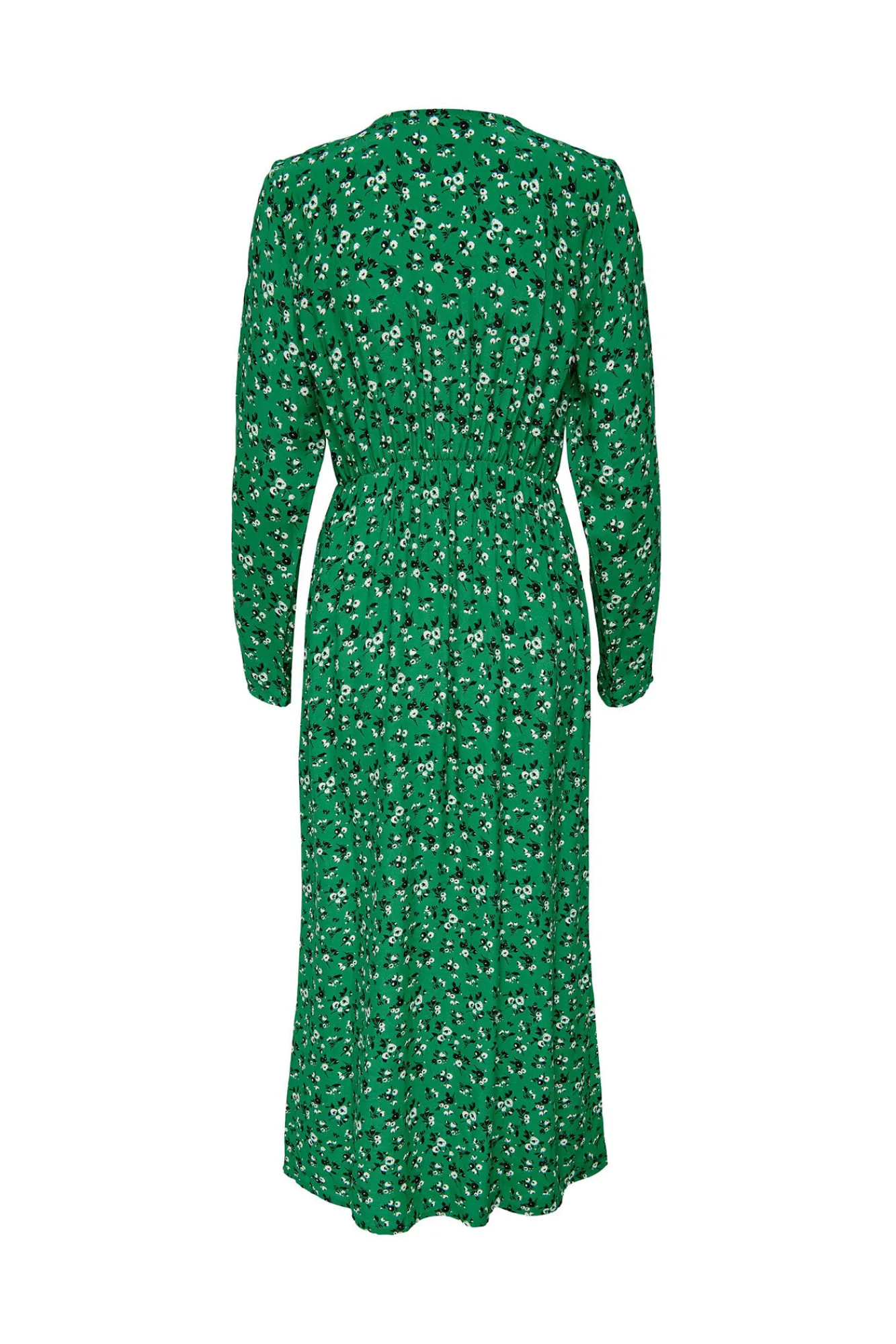 Only Vestido Midi Cruzado Verde Clearance