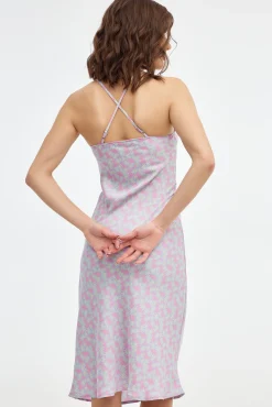 Inside Vestido Midi Cut Out Morado Sale