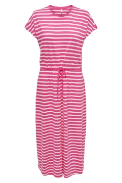 Only Vestido Midi De Corte Holgado Rosa Clearance