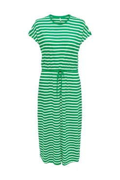 Only Vestido Midi De Corte Holgado Verde Outlet