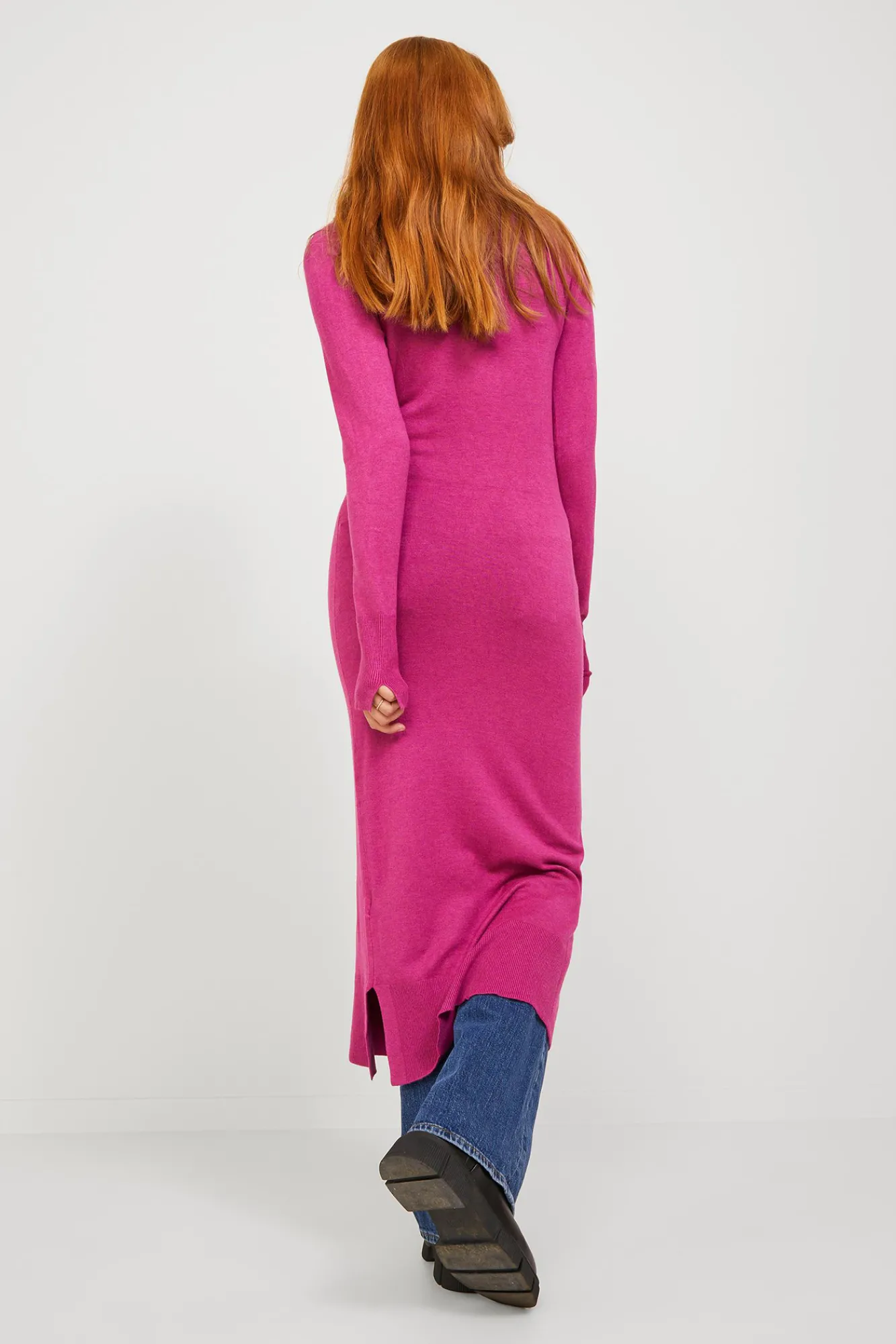 Jack & Jones Vestido Midi De Punto Morado Online
