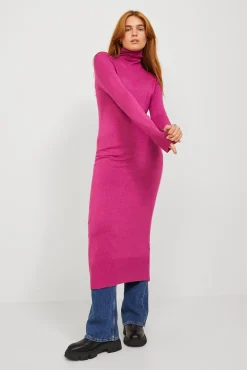Jack & Jones Vestido Midi De Punto Morado Online