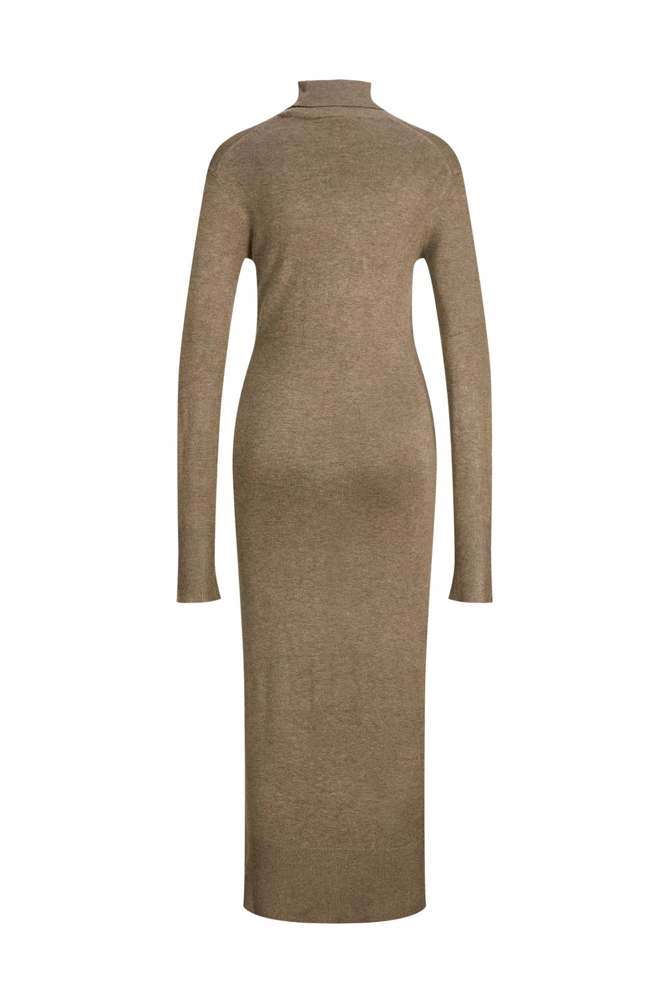 Jack & Jones Vestido Midi De Punto Marron Medio