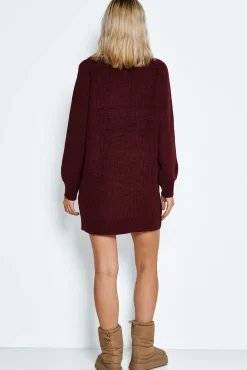 Noisy May Vestido Midi De Punto Morado Discount