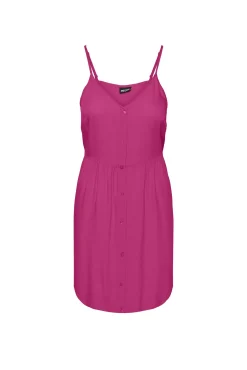 Pieces Vestido Midi De Tirantes. Morado Discount