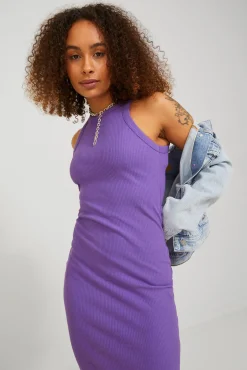 Jack & Jones Vestido Midi De Tirantes Morado Online