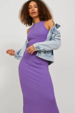 Jack & Jones Vestido Midi De Tirantes Morado Online