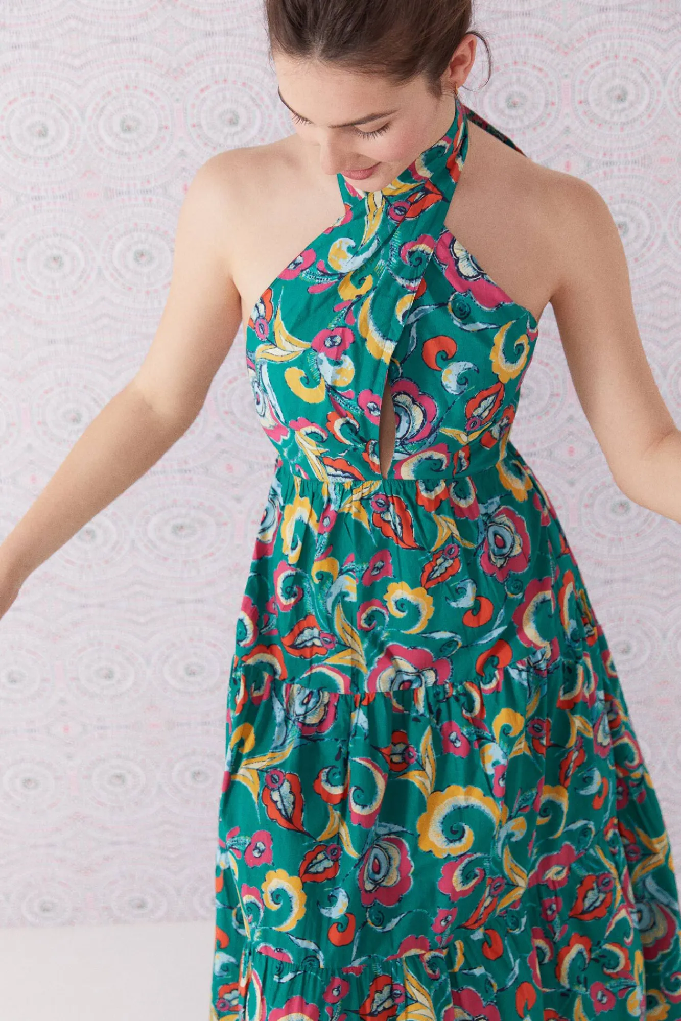 * Vestido Midi Espalda Abierta Botella New