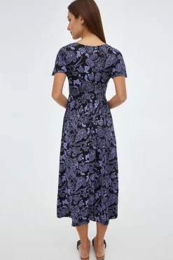 Inside Vestido Midi Estampado Multicolor Hot