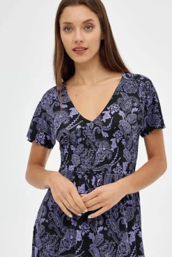 Inside Vestido Midi Estampado Multicolor Hot