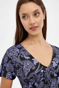 Inside Vestido Midi Estampado Multicolor Hot