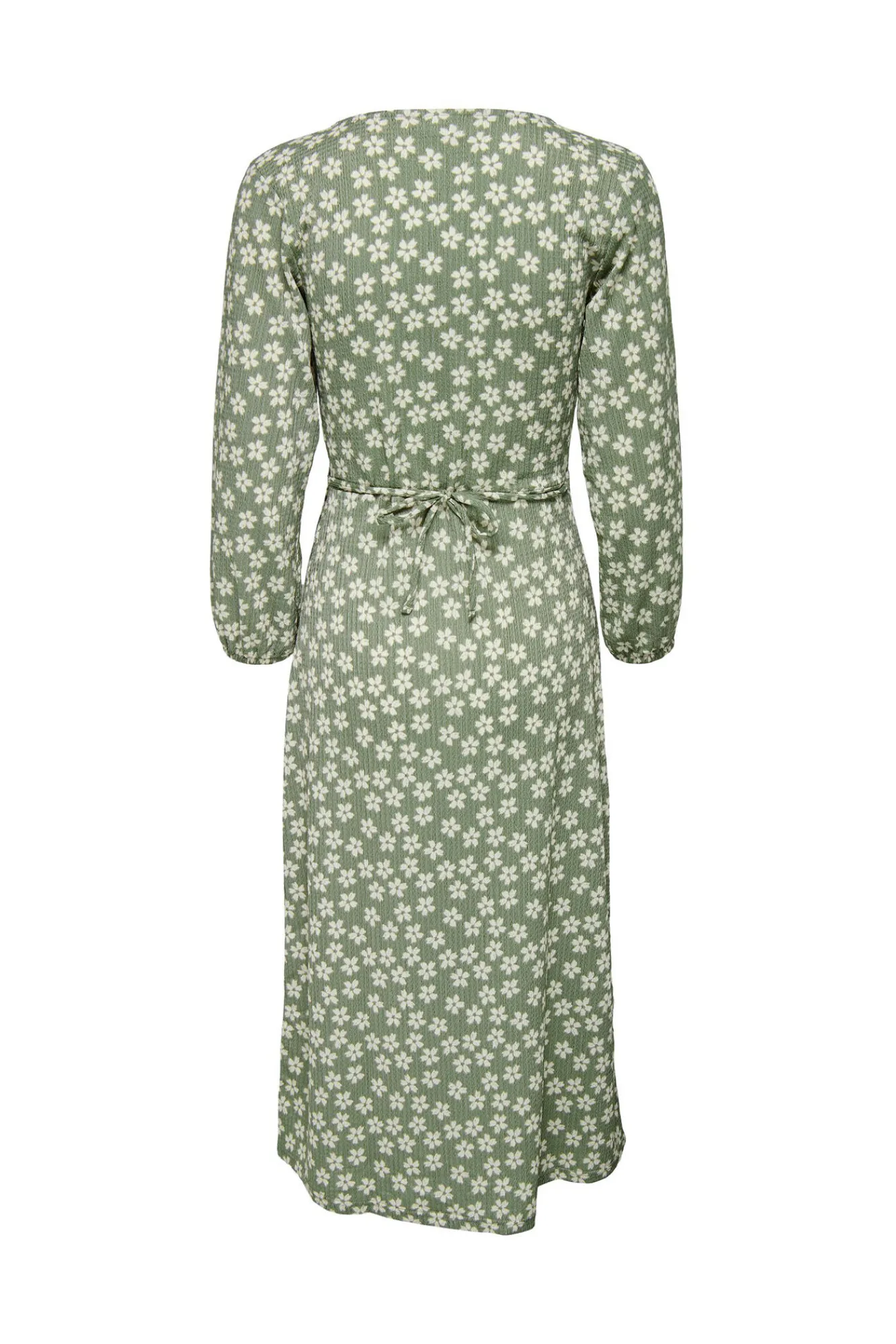 JDY Vestido Midi Flores Verde