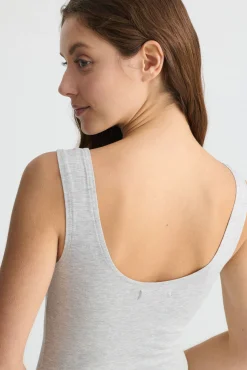 Inside Vestido Midi Punto Gris Claro Online