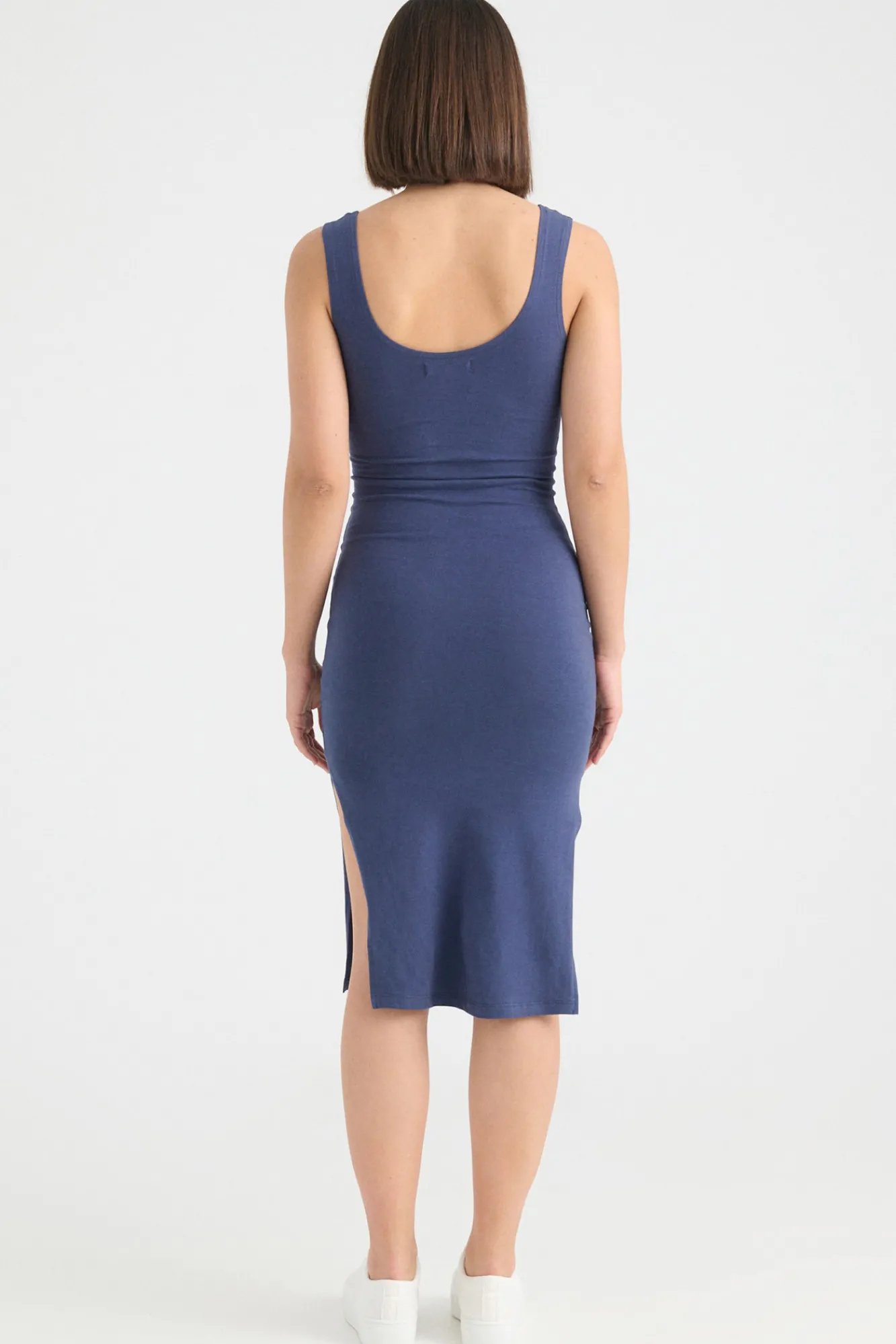 Inside Vestido Midi Punto Navy Discount