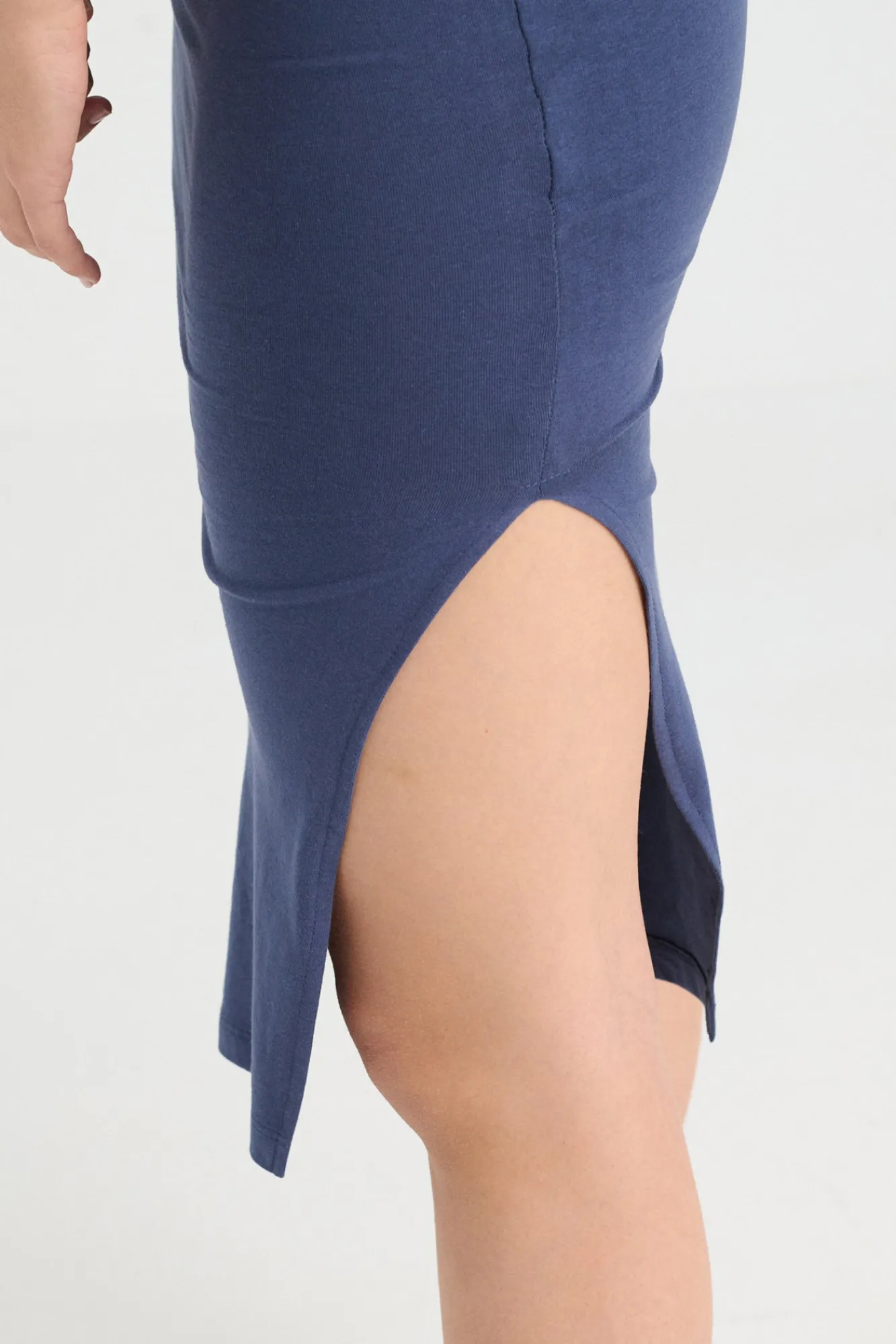 Inside Vestido Midi Punto Navy Discount