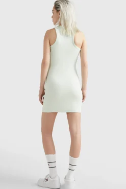 Tommy Jeans Vestido Mini Ajustado . Verde Online