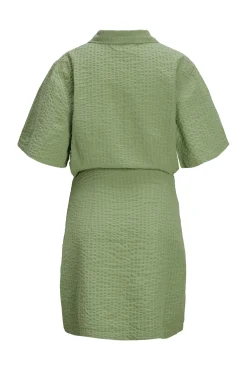 Jack & Jones Vestido Mini Camisero Cut Out Verde Sale
