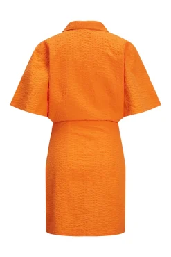 Jack & Jones Vestido Mini Camisero Cut Out Naranja Outlet