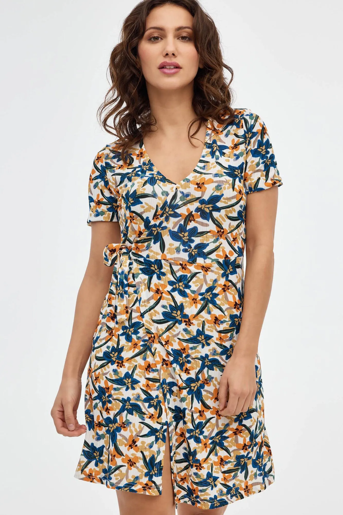 Inside Vestido Mini Con Estampado Multicolor Online
