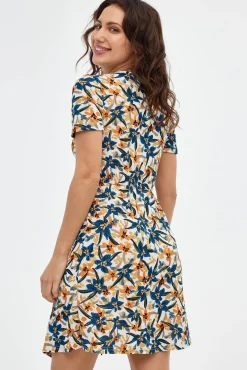 Inside Vestido Mini Con Estampado Multicolor Online