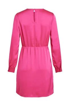 Vila Vestido Mini De Manga Larga. Rosa New