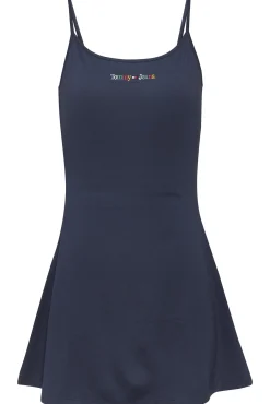Tommy Jeans Vestido Mini De Tirantes . Navy Clearance