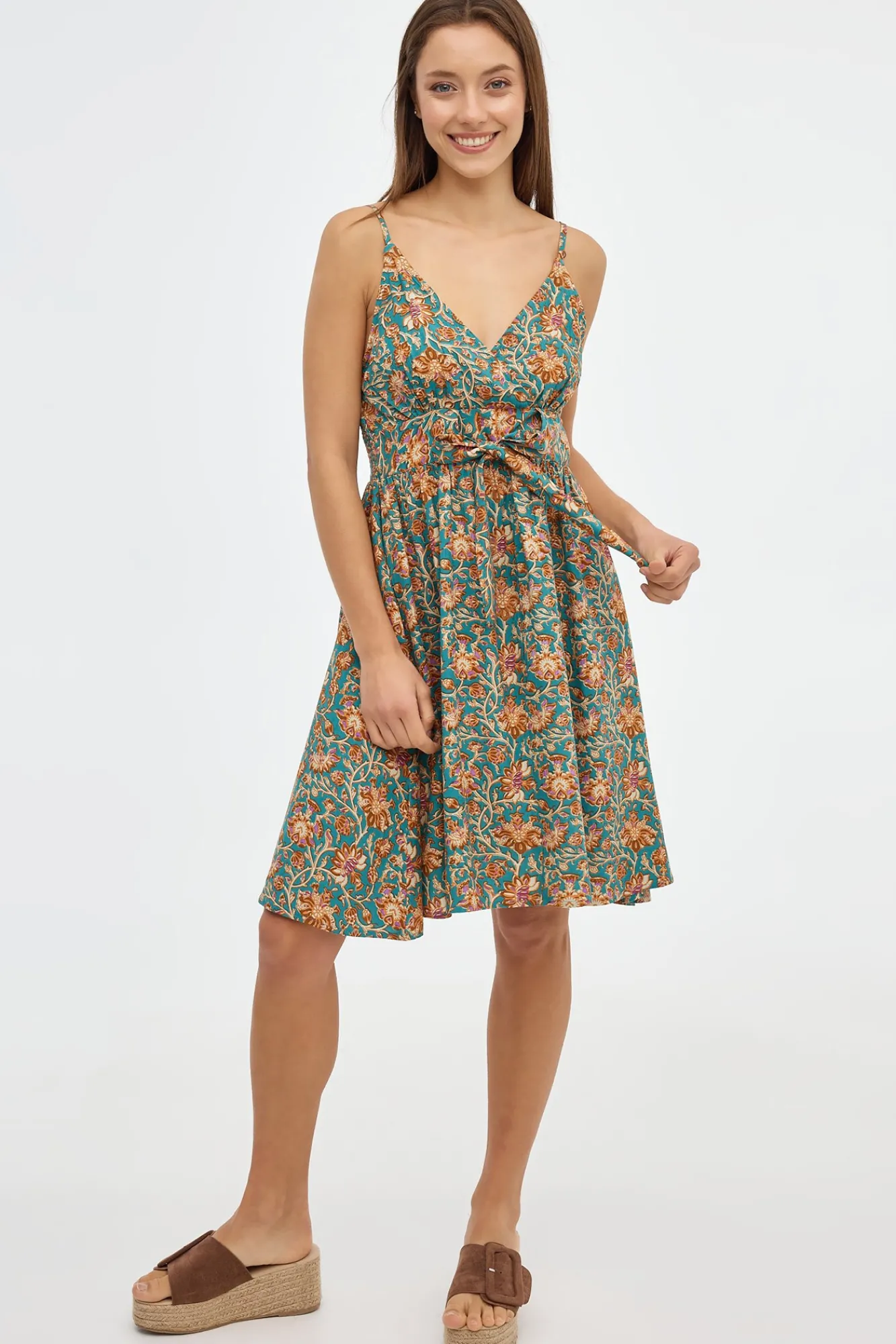 Inside Vestido Mini Tirantes Print Multicolor New