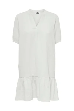 JDY Vestido Mini Volantes Blanco Outlet