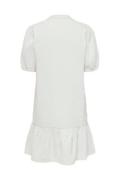 JDY Vestido Mini Volantes Blanco Outlet