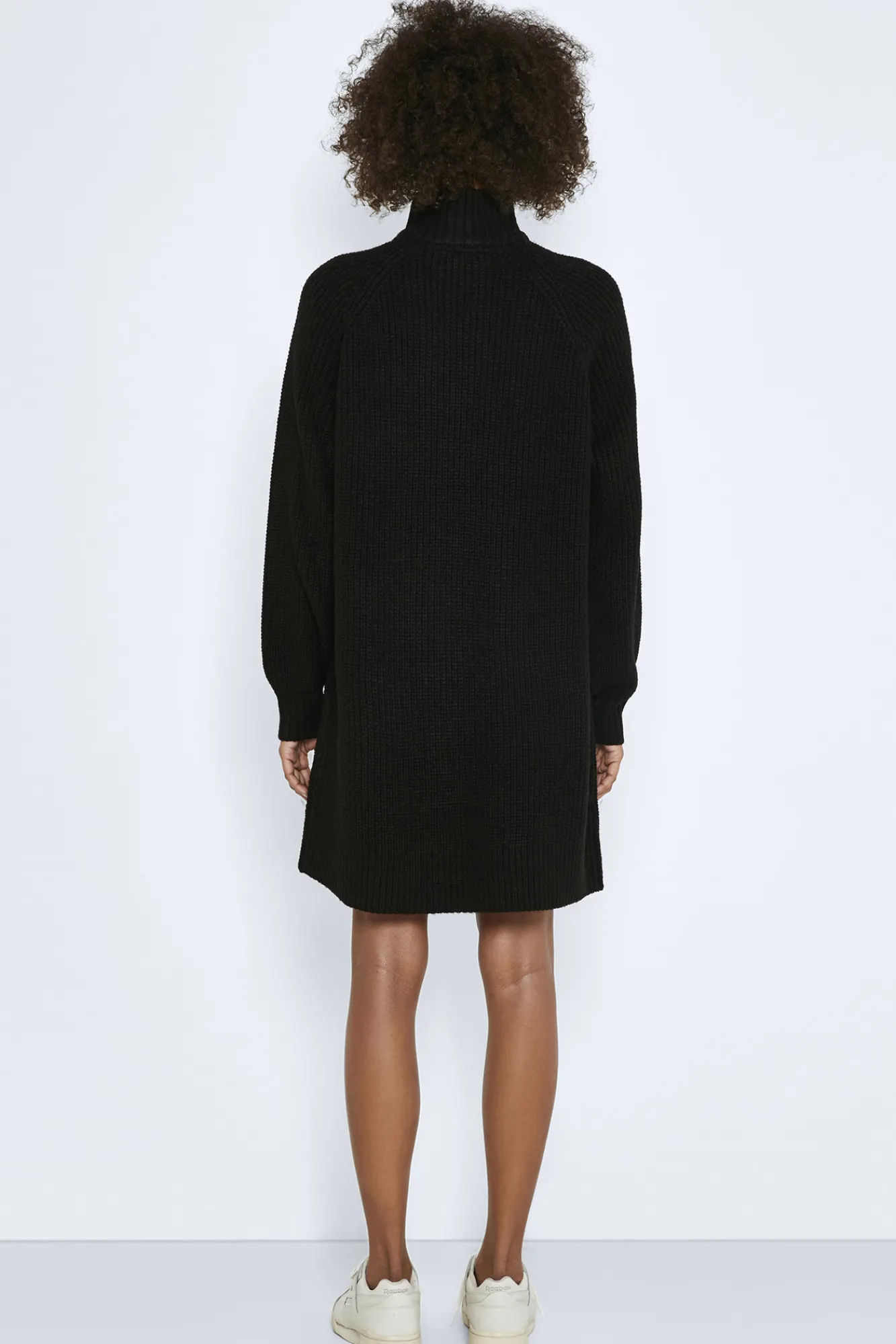 Noisy May Vestido Punto Cuello Alto Negro New