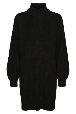 Noisy May Vestido Punto Cuello Alto Negro New