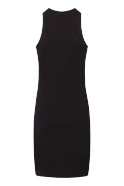 Calvin Klein Vestido Punto Milano Negro Hot