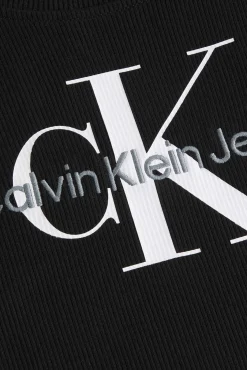 Calvin Klein Vestido Punto Milano Negro Hot