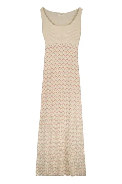 Slowlove Vestido Punto Ondas Marfil Clearance