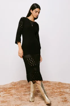 High Spirits Vestido Sparky Negro Sale