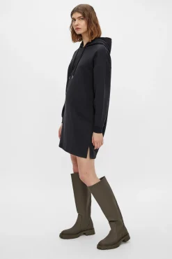 Pieces Vestido Sudadera Negro Hot