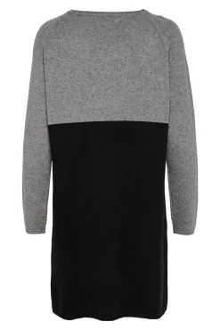 Only Vestido Suelto Manga Raglan Gris Medio Clearance
