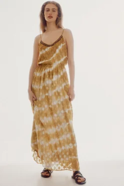 Slowlove Vestido Tie Dye Dorado Online
