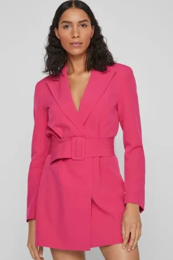 Vila Vestido Tipo Blazer Rosa New