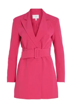 Vila Vestido Tipo Blazer Rosa New