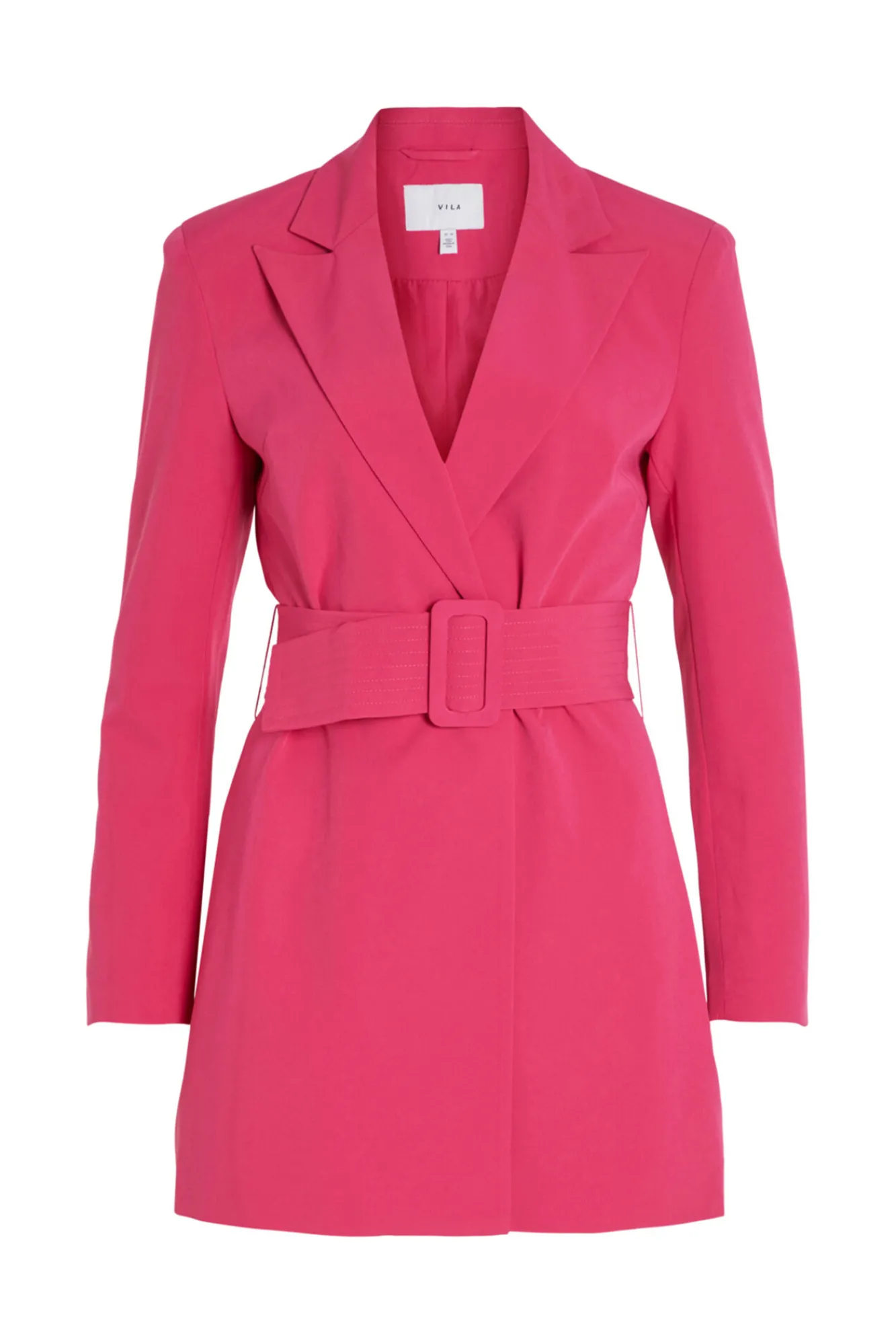 Vila Vestido Tipo Blazer Rosa New