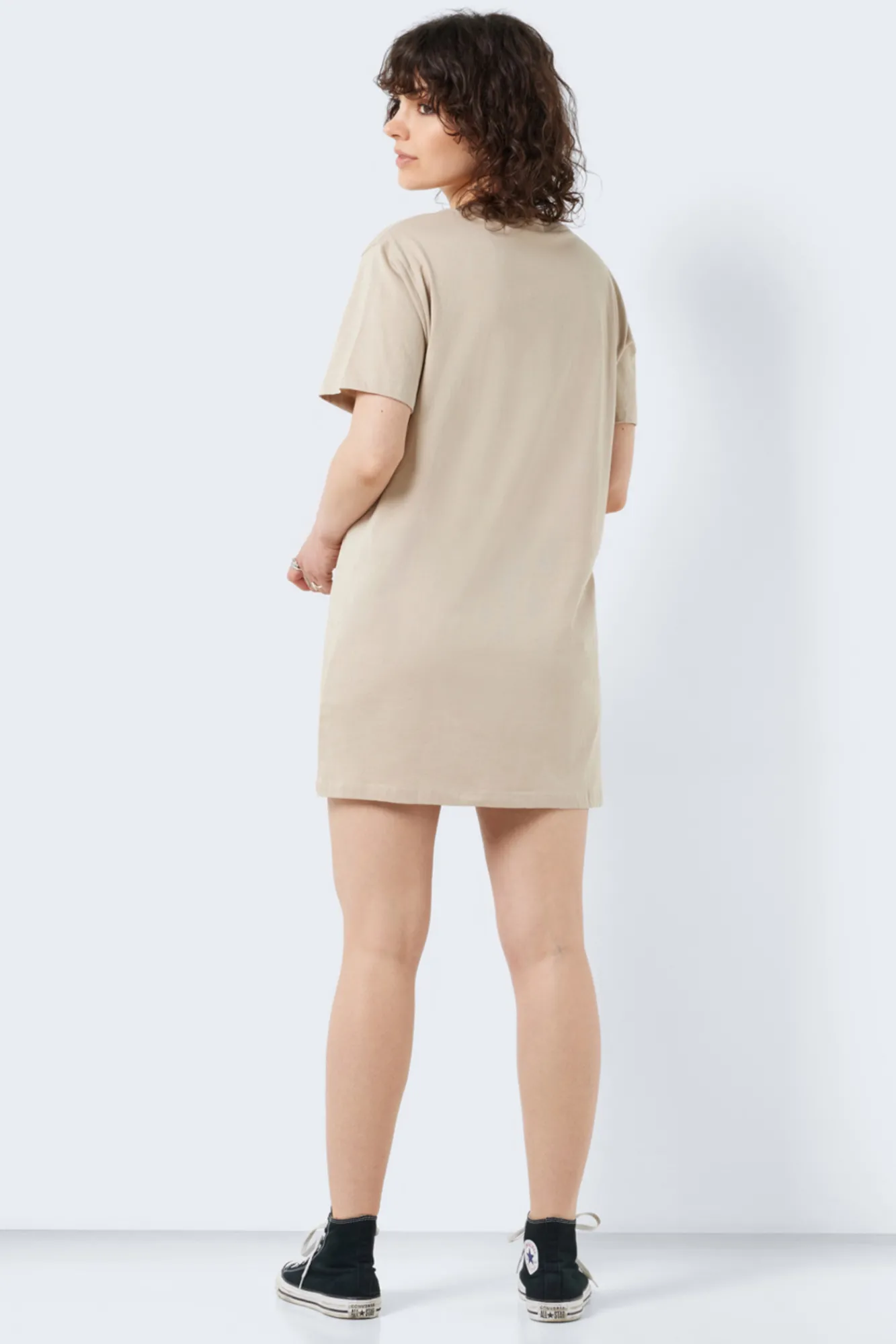 Noisy May Vestido Tipo Camiseta Beige Medio Clearance