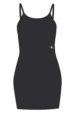 Calvin Klein Vestido Tirante Fino Negro Discount