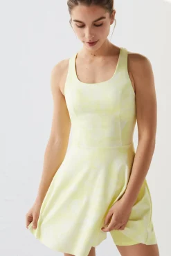 Dash and Stars Vestido Tirantes Malla Interior Estampado Hot