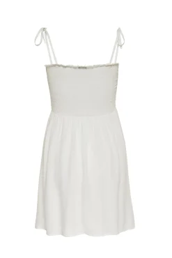 Only Vestido Tirantes Nido De Abeja Blanco Hot