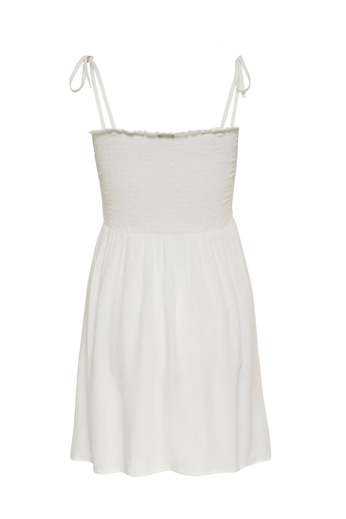 Only Vestido Tirantes Nido De Abeja Blanco Hot