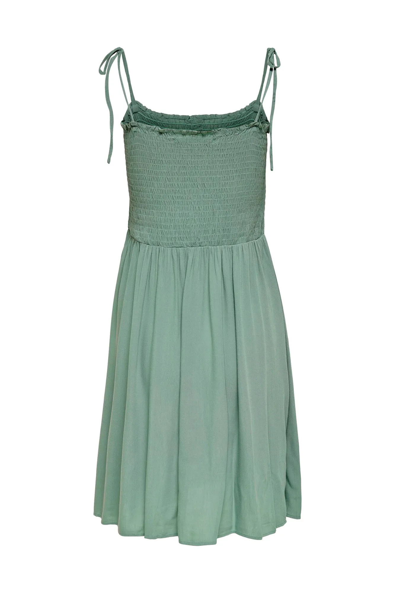 Only Vestido Tirantes Nido De Abeja Verde New